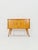 German mid-century ash and beech small sideboard/side table, 1950s. Dimensions: 33 D x 75 W x 59 H cm. It is in good...