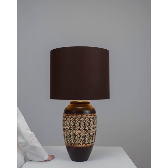 20th Century German Ceramic Table Lamp For Sale - Image 17 of 18