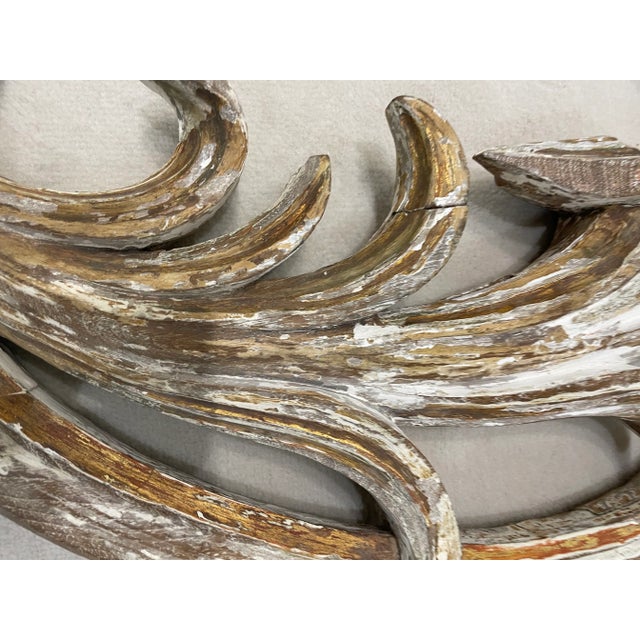 Italian Antique Italian Carved Wood Sconce, 19th Century For Sale - Image 3 of 7