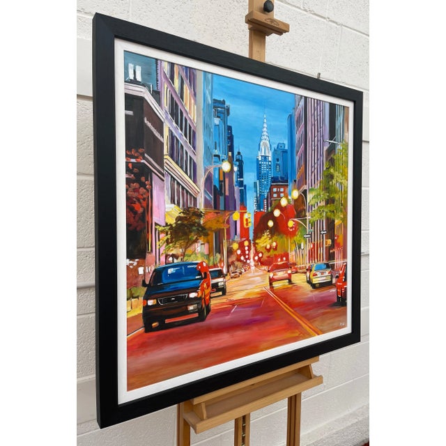 2020s Painting of the Chrysler Building New York City - Unique Original Art by Contemporary British Artist, 2021 For Sale - Image 5 of 13