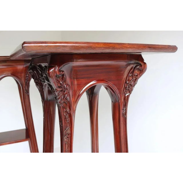 Art Nouveau Plant Stands / Pedestals by Louis Majorelle, France, 1907, Set of 2 For Sale - Image 9 of 13