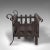 1950s Vintage Fire Basket, English, Iron, Fireplace, Gothic Revival, Mid Century, 1950 For Sale - Image 4 of 10