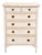 Neoclassical Ivory & Sand Painted Chest of Drawers, Niermann Weeks For Sale