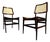 Pair of “Cadeira Com Assento Curvo” Chairs in Rosewood and Cane by Joaquim Tenreiro, Brazil, 1960s For Sale