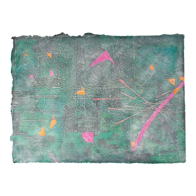 Abstract Painting and Print on Paper by Anthony Lewis Popcheff For Sale