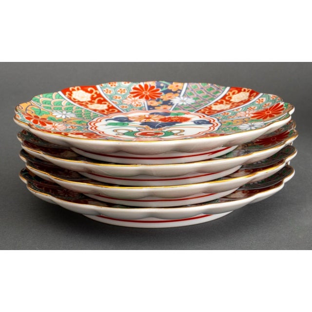 Late 20th Century Imari Fan Arita Porcelain Dinner Service, 26 Pcs. For Sale - Image 5 of 9