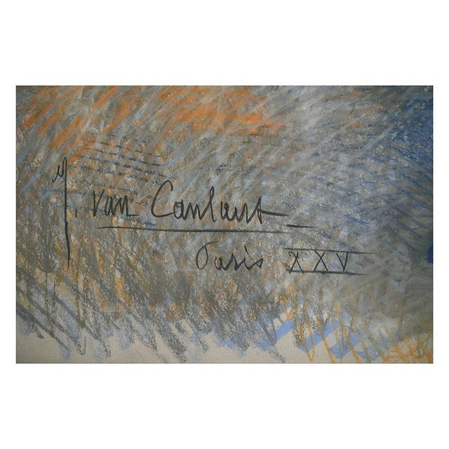 Jean-Dominique Van Caulaert, Pastel Under Glass For Sale - Image 4 of 5