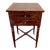 20th Century Federal Style Mahogany and Rosewood Side Table on Casters For Sale