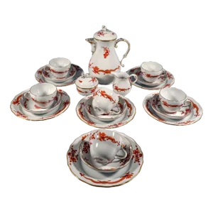 Vintage Coffee Set from Meissen, 1980s, Set of 21