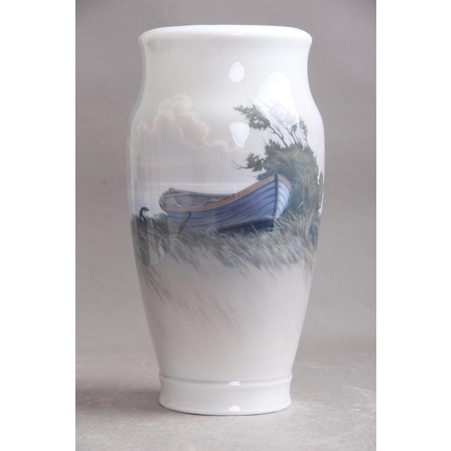 Royal Copenhagen Large Vase, Floor Vase 2352/2040, Hand-Painted, Denmark, 1960s For Sale - Image 6 of 6