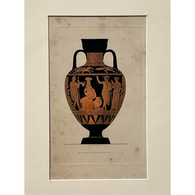 Vintage Boho Greek Urns Original Prints - Set of 2 For Sale - Image 10 of 12