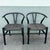 Late 20th Century Vintage Weave Wishbone Dining Chairs - Set of 6 For Sale - Image 5 of 11