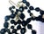 Art Deco 1930s Made in Austria Black Faceted Glass (French Jet) Three Strand Necklace For Sale - Image 3 of 7