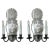 Early Georgian Style Wheel Cut Mirror Back Two-Light Sconces - A Pair For Sale - Image 10 of 10