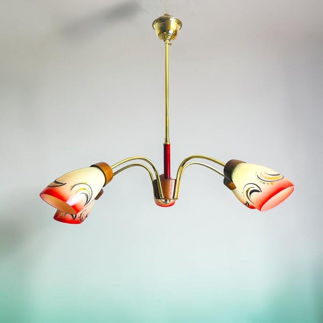 Mid-Century Modern Sputnik Spider Chandelier, 1960s For Sale - Image 6 of 16