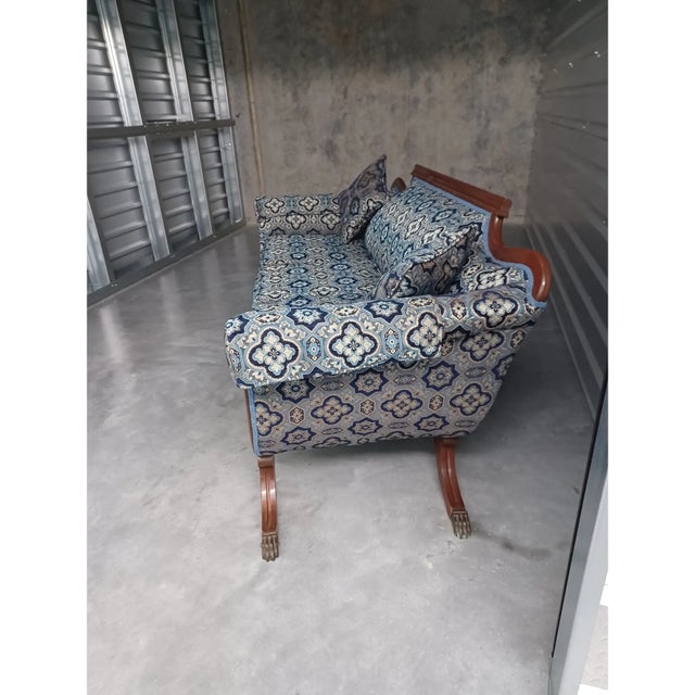 Wood Vintage American Empire Style Sofa For Sale - Image 7 of 10