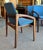 Cornflower Blue Set of Six Mid Century Danish Modern Rosewood & Upholstered Dining Chairs by Kai Kristiansen for Ks Mobler , Denmark c.1960 For Sale - Image 8 of 8