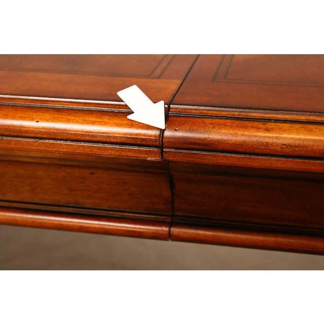 2000 - 2009 Ethan Allen Tuscany Verona Double Pedestal Extendable Dining Table For Sale - Image 5 of 18