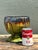 Vintage Drip Glaze Ceramic Pedestal Bowl For Sale - Image 4 of 12