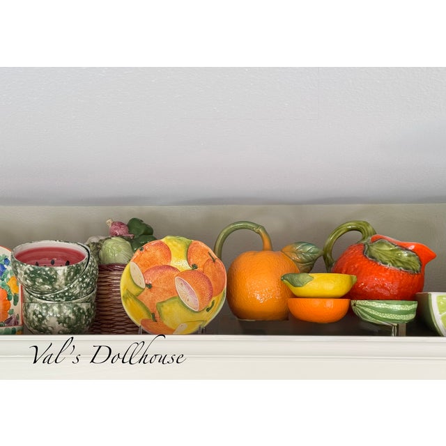LastCHANCE!Mid-Century Holt Howard Style Trompe L’Oleil Basket of Vegetables For Sale - Image 16 of 17