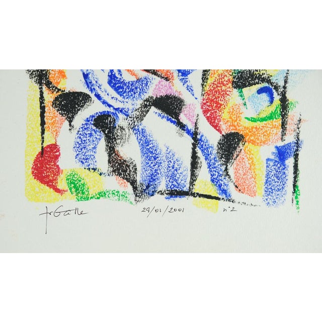 Françoise Galle, Plant Abstraction, Pastel Drawing For Sale - Image 5 of 6