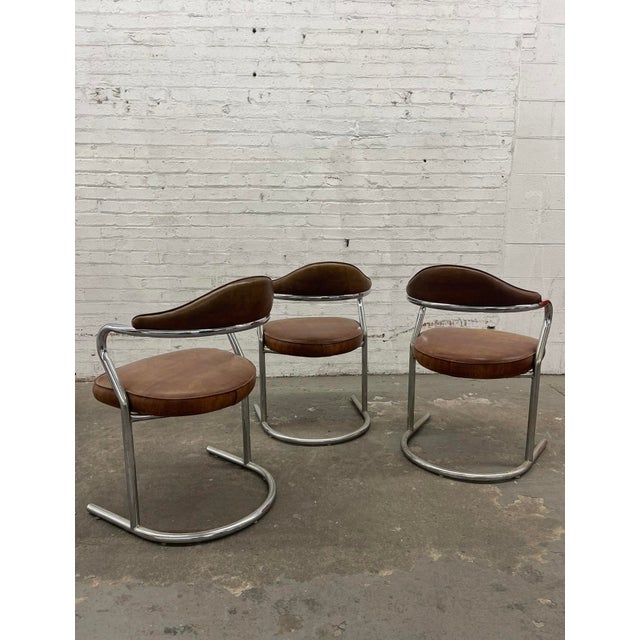 1970’s Vintage Daystrom Postmodern Chrome Cantilever Chairs - 1 Available For Sale In Baltimore - Image 6 of 10