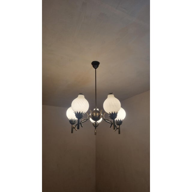 Large Ceiling Lamp by Angelo Lelii and Naborre Corno for Arredoluce, 1961 For Sale - Image 10 of 12