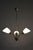 Mid-Century Chandelier in Brass and Frosted Glass, Czech, 1950s For Sale - Image 10 of 12