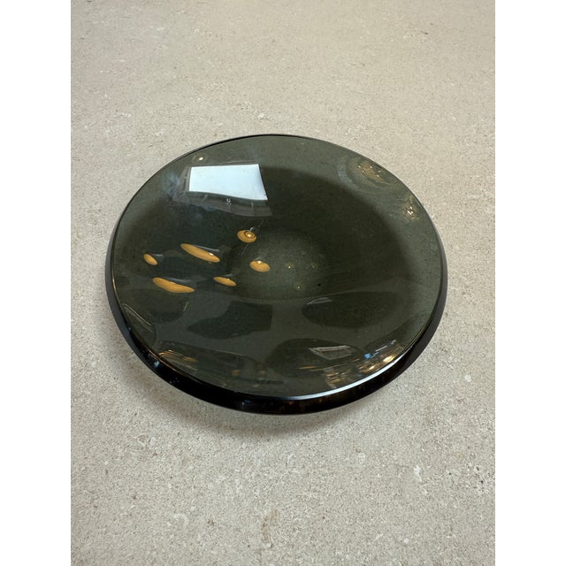 Modern Fontana Arte Smoked Glass Centerpiece, Italy, 1970s For Sale - Image 3 of 5