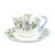 1950s Shelley Harebell Blue Tea Cup & Saucer: Dainty English Bone China Teacup For Sale