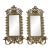 Vintage Pair Italian Bacchus Brass Mirror Wall Hanging Sconces Candleholders For Sale