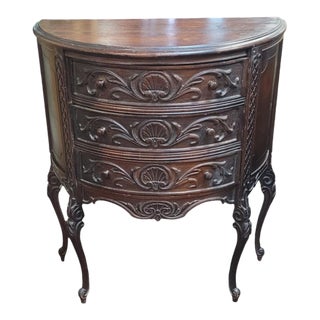 Antique Shell Carved Small Table For Sale