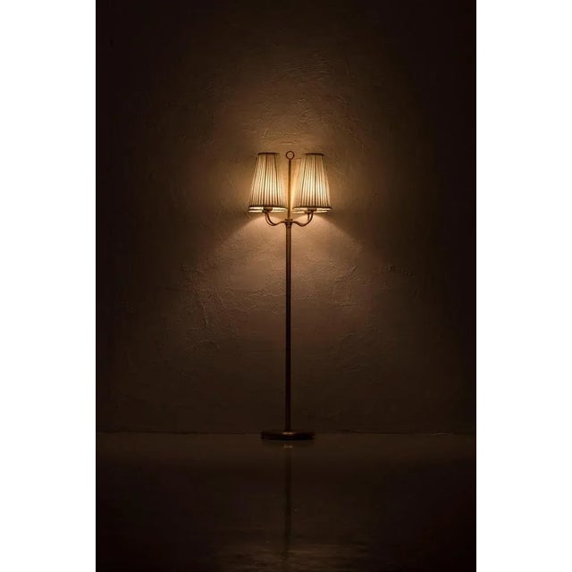 Swedish Modern Floor Lamp in Brass, 1940s For Sale - Image 11 of 12