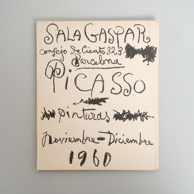 Original Exhibition Catalog – Pinturas by Pablo Picasso, Sala Gaspar, 1960 Artist: Pablo Picasso Exhibition: Pinturas –...
