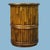 Late 20th Century Late 20th Century Bamboo and Rattan Rotating Table by McGuire For Sale - Image 5 of 5