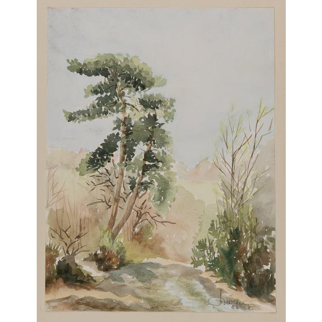 Jacques NOURY (1927-2021) On the Road, 1963 Original watercolor Signed and dated in pencil On wove paper, 26 x 34 cm...