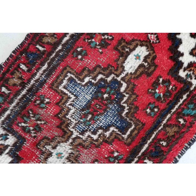 1970s Handmade Vintage Persian Hamadan Rug For Sale - Image 9 of 10