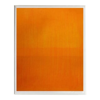 Contemporary Abstract Cold Wax and Oil Stick on Canvas Paper Painting "Linear Zest" by Janise Yntema For Sale