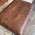 Restoration Hardware Maxwell Brompton Leather Ottoman, Cocoa For Sale - Image 10 of 12