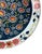 Metal Maxey Floral Metal Serving Tray, 16-Inch Round, Folk Art Style Vintage MCM Boho For Sale - Image 7 of 8