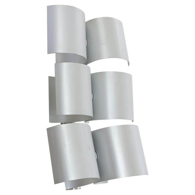 Large Aluminium Wall Lamp by Nucleo Sormani, 1970s For Sale - Image 9 of 9