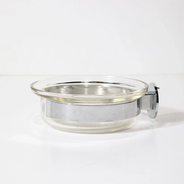 Mid-Century Hand-Blown Murano Glass Wall Mounted Soap Dish Signed Venini For Sale - Image 9 of 12