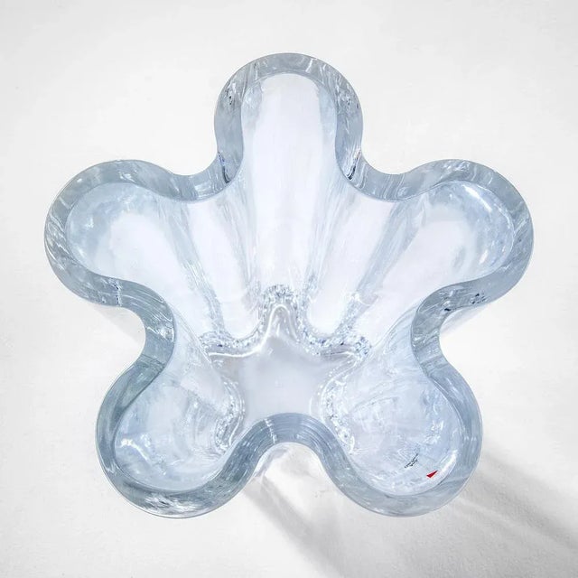 Gerbera Vase in Glass by Gio Ponti, 1980s For Sale - Image 6 of 7