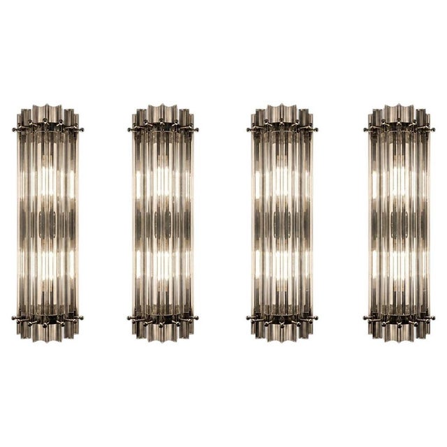 Italian Murano Glass Wall Sconces in the style of Venini, 1990s, Set of 4 For Sale - Image 18 of 18