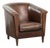 Art Deco Sheepskin Club Armchair with Black Piping For Sale