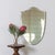 Beautiful vintage shield mirror from France, 1940s. Great shield shape with lovely curves on top and tapered bottom...