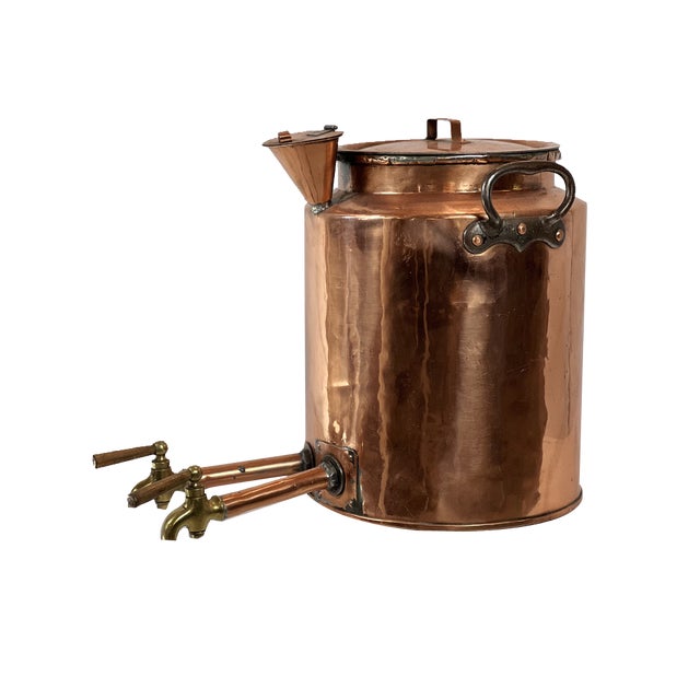 19th Century Copper Double Taps in Brass For Sale