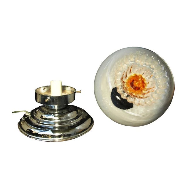 1970s Chromed Metal & Glass Table Lamp by Toni Zuccheri for VeArt, 1970s For Sale - Image 5 of 12