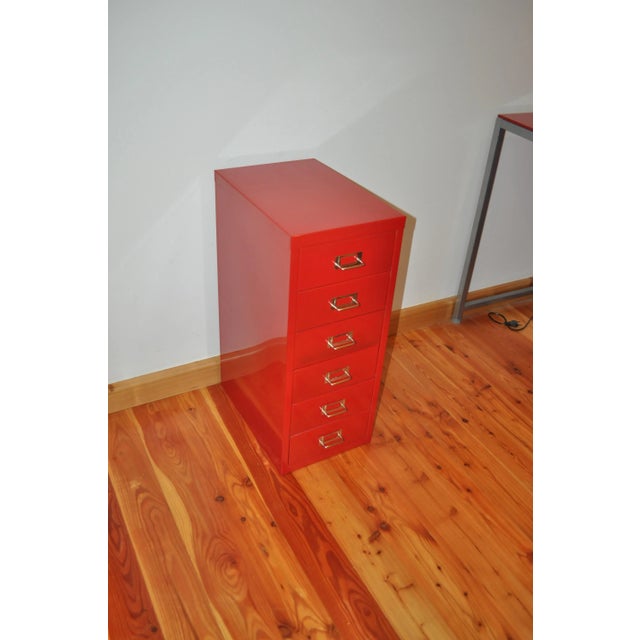 1980s Industrial Metal Chest of Drawers, 1980s For Sale - Image 5 of 10