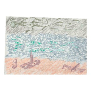 Alfredo Pizzi, Composition 8, Oil Pastel Drawing on Paper, 2025 For Sale
